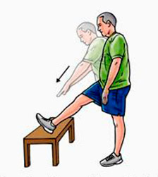 Упражнение по растяжке подколенного сухожилия Упражнение по растяжке подколенного сухожилия