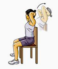 Вытяжение на стуле назад Вытяжение на стуле назад